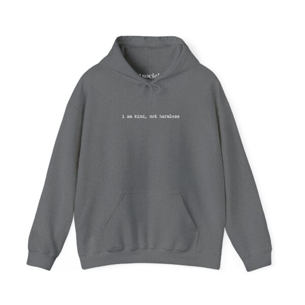 i am kind, not harmless - Unisex Heavy Blend™ Hooded Sweatshirt - Dark Colors - Image 15