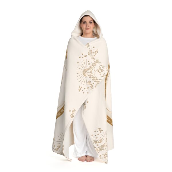 Peace, Pajamas, & the Universe - Sherpa Hoodie Fleece Blanket - Image 5