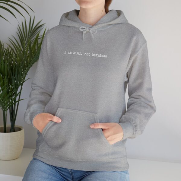 i am kind, not harmless - Unisex Heavy Blend™ Hooded Sweatshirt - Dark Colors - Image 7