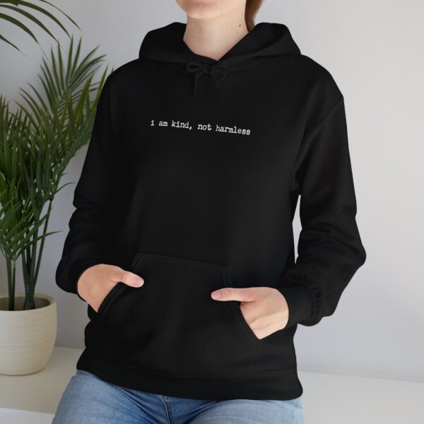 i am kind, not harmless - Unisex Heavy Blend™ Hooded Sweatshirt - Dark Colors