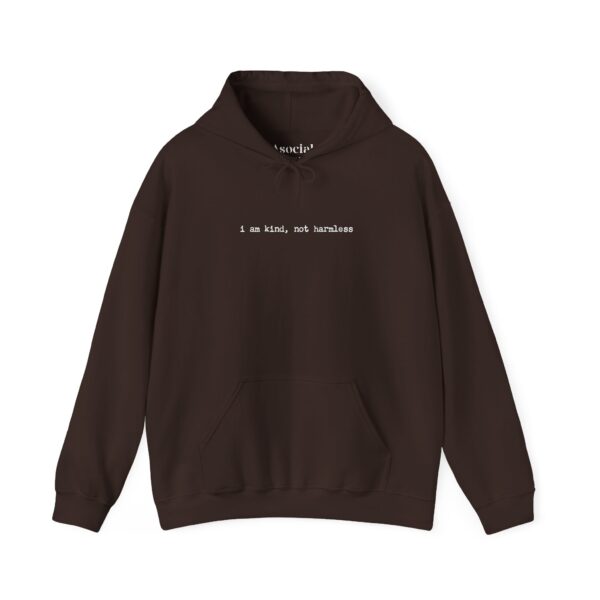 i am kind, not harmless - Unisex Heavy Blend™ Hooded Sweatshirt - Dark Colors - Image 11