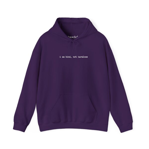 i am kind, not harmless - Unisex Heavy Blend™ Hooded Sweatshirt - Dark Colors - Image 39