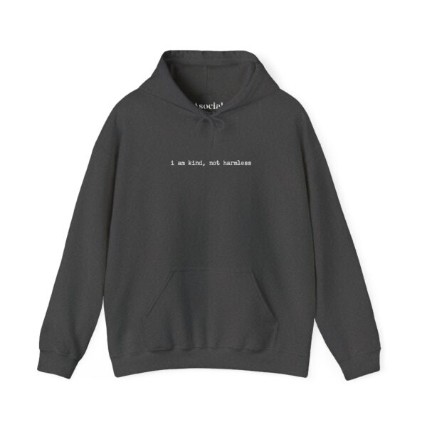 i am kind, not harmless - Unisex Heavy Blend™ Hooded Sweatshirt - Dark Colors - Image 19