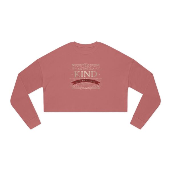 I Am Kind, Not Harmless - Women's Cropped Sweatshirt - Image 5