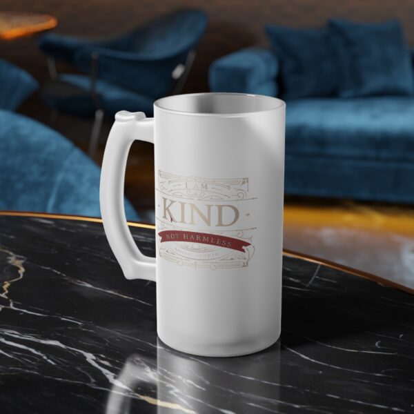 I Am Kind, Not Harmless - Classic Luxe Frosted Beer Mug