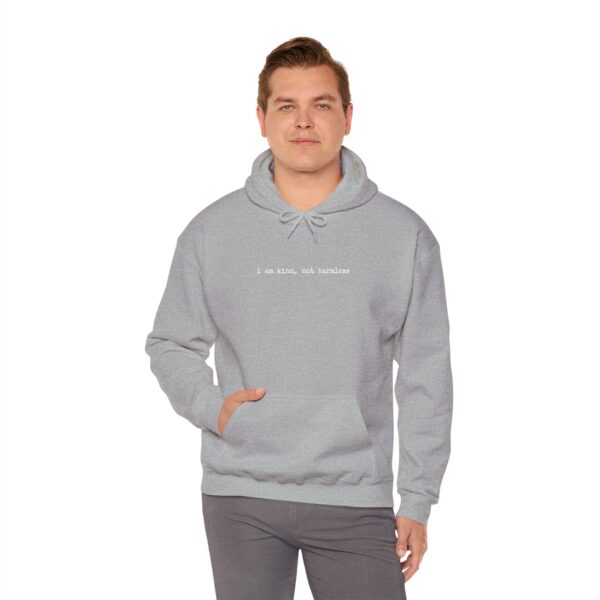 i am kind, not harmless - Unisex Heavy Blend™ Hooded Sweatshirt - Dark Colors - Image 8